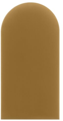 DecoNest Wandkissen, Wandpolsterung, Wanddekoration, ovales Bettkopfteil, 3D-gepolstertes Wandpaneel 30 x 80 cm Gelb