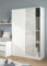 Direct Furniture Suppliers TOP - 2 Door Large Modern Bedroom Sliding Wardrobe (H: 200cm x W: 120cm x D: 50cm) (White/Light Oak)