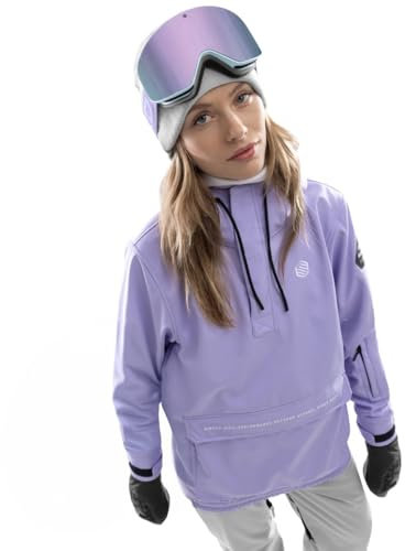 SIROKO - Giacca da Snowboard con Tasca a Marsupio da Donna W3-W Halti - S - Viola