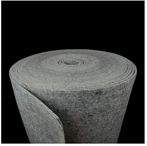 Weicher, dicker Filzstoff, Filzstoff in 16 Farben, Meterware, 5 mm dick, for Basteln, Nähen, Patchwork, Bastelprojekte, 100 cm breit, Meterware(Smoke Gray)
