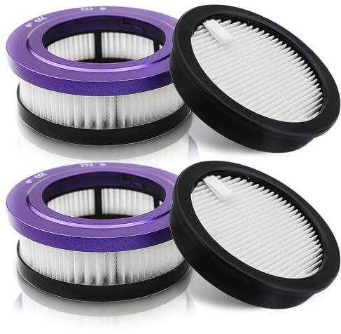 2 Stück Ersatzfilter für Anyson Stars 5 45000Pa/550W/70Min Akku Staubsauger Kabellos HEPA Filter Ersatzteile Zubehör