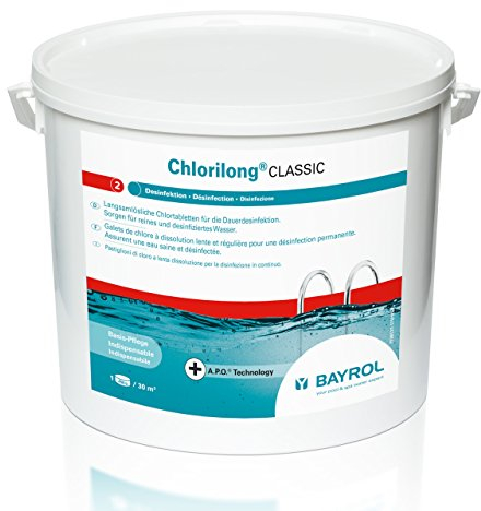 Bayrol Chlorilong Classic 10 kg Chlortabletten à 250 g zur Dauerdesinfektion