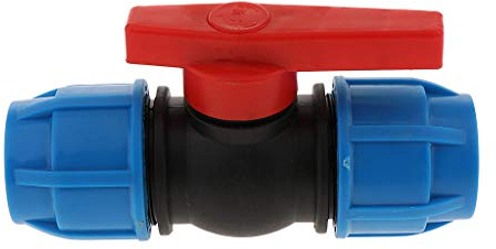 LOVIVER Llave de Válvula de de Tubo de Irrigación, Núcleo de plástico de 32 mm