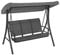 Replacement Canopy for 2-Seater Garden Swing, Swing Canopy Replacement Cover Waterproof Hammock Top Canopies Outdoor Patio Garden Swing Chair Tent Porch Gazebo Roof Replacement Canopy