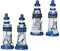 4 StüCk Mini Leuchtturm Figuren Handgefertigt Tischdeko FüR Mini-Garten Aquarium