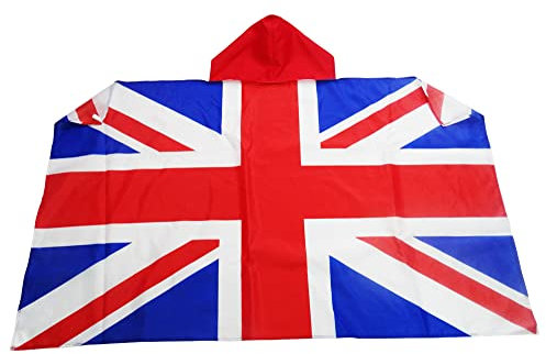 AZ FLAG Drapeau Royaume-Uni 150x90 cm - Cape Drapeau Anglais - Uk - Grande Bretagne 100% Polyester Avec Manches Intégrées - Body Flag 80g