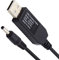 Chenyang USB Boost Converter, USB DC 5V a DC 12V 3,5x1,3 mm Cable conector del regulador de potencia de aumento de voltaje 100cm