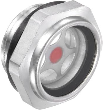 CoCud Vetro Livello Olio Compressore Aria, | Filettatura Maschio G3/4 | Finestra Indicazione Olio Vetro Testa Esagonale Alluminio - (Applicazioni: Accessori Scatola Del Cambio), 1Pz