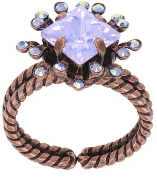 Konplott Fingerring Petit Four Carre Size M lila copper