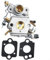 Sileduove Carburatore di ricambio per McCULLOCH 7-38 738 7-40 740 8-38 838 per ZAMA W-26 W-26C C1M-W26
