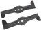 SECURA Jeu de lames (éjection) compatible avec Jonsered LT2217CMA 960610197 Tracteur de pelouse