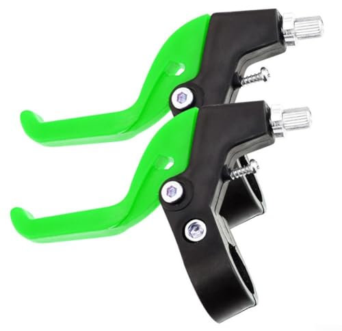 Palancas de freno de bicicleta para niños, componente esencial para ciclismo seguro (verde)