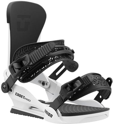 Union Cadet Pro - Fijaciones para tabla de snowboard, talla M: 5,5 K, color blanco