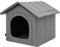 Hundehöhle Hundehütte Hundebett Hundebox - Graphit - R4: 55 x 60 x 60 cm - Indoor/Outdoor Katzenhütte Hundehaus Hundestrandkorb Hundekorb
