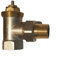 Winkel-Temperaturregelventil, Antik-Messing-Eck-Thermostat-Heizkörperventil, M30 x 1,5 mm Gewinde zur Temperaturregelung (DN15)