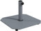 Outsunny Sonnenschirmständer aus Metall 18,5 kg Schirmständer, Quadratisch Schirmhalter, Schirmgewicht, Ständer für Sonnenschirm 32/38/48mm Rohrdurchmesser, für Balkon, Terasse, Grau