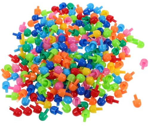 BESPORTBLE Mushroom Nails Pegboard Toys 592-piece DIY Peg Puzzle Set for Kids Creative Fine Motor Skill Toys for Hand-Eye Coordination Preschool Learning and Imaginative Play