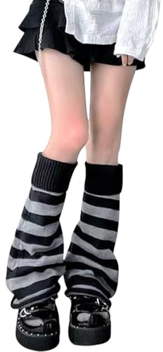 DRESHOW Benvärmare Y2k för Kvinnor och Flickor Lolita Benvärmare Stretchiga Stickade Dansstövlar Mode Varma Kläder Tillbehör för Festivaler och Fester