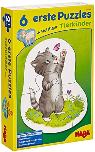 HABA 303309 6 erste Puzzles – Tierkinder, Spiel