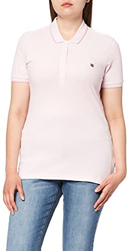 Napapijri Elma Piquet 2 Polo, Rosa (Petal Pink P841), X-Small Donna