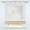 SCHOAL Raffrollo mit Schlaufen Transparente Raffgardine Schlaufenrollo Gardinen Modern Voile 1 Stück BxH 120x155cm Rosa