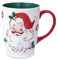 NymphFable Tasse Noel Tasse a Cafe Avec Poignée Personnalisable Cadeau de Noel 100% ​Peinte à La Main Céramique Tasse à Thé 600ml