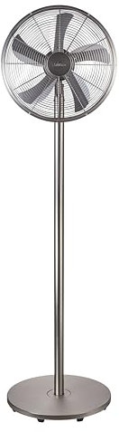bimar VPM411 Ventilatore a Piantana Altezza max 167 cm in Metallo, Ventilatore Silenzioso con Selettore 0+3 Velocità, Elica Ø 40 cm con 5 Pale, Motore 60W, Tasto Oscillazione Destra-Sinistra
