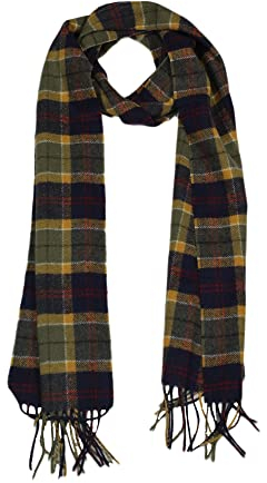 Barbour Marineblau Rot Schal und Kragen 100 % Wolle 2/22 Herbst Winter 2022/23