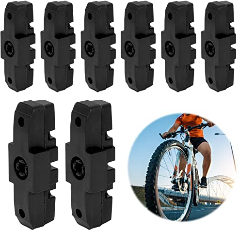 8 Stück Bremsbeläge Fahrrad für Magura Fahrrad Bremsbeläge Bremsschuhe Magura Hs11/ Hs22/ Hs24/ Hs33 Bremsbeläge, Schwarz Bremsbacken Fahrrad Hohe Bremsleistung Kompatibel Mit Magura Mt5 Bremsbeläge