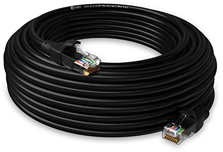 Oren CAT6 20m Outdoor Ethernet Cable LAN - Direct Burial - Patch Cord | Pure Copper 23 AWG | High-Speed 1Gbps - Premium Network Cable with RJ45 Connector | Internet, Broadband, Network Lead