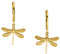 GLOWYBOX Ohrringe Libelle GOLD plattiert mit filigraner Libelle Länge 16 mm von GLOWYBOX - Libelle gold im Art Déco Design Geschenk für Damen, Frauen, Mädchen