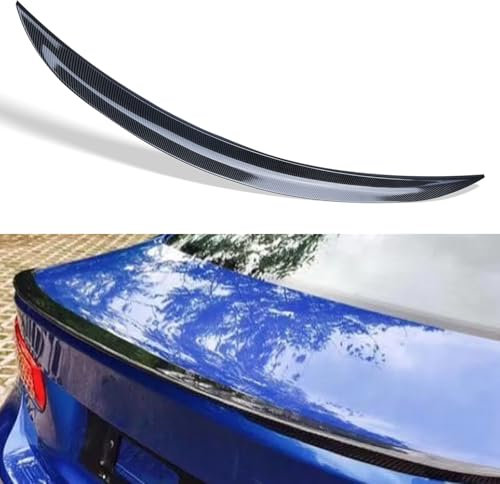 BONRYAN Geeignet für BMW 3 Series Hecklippe Spoilerlippe Spoiler Heckspoiler Carbon Style für B-M-W 3er 2005-2013 E90 Zubehör