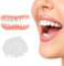 Prothèse Dentaire Blanchiment 2 Pièces Facette Dentaire A Poser Soi Meme Dentier Silicone Haut Et Bas, Fausse Dent Naturel A Poser Couvre Dent Artificielle Pour Homme Et Femme