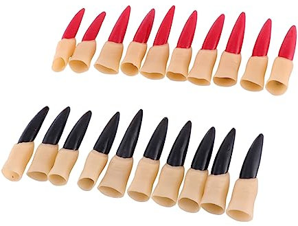 IMIKEYA 20Pcs Halloween Fake Nails Witch Zombie Fingernails Comfortable Nails Cover for Halloween Parties Costumes Decorations