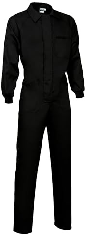 Genérico Mono de Trabajo Multibolsillos - Resistente, Cómodo, Buzo de trabajo, Talla XL, Color Negro