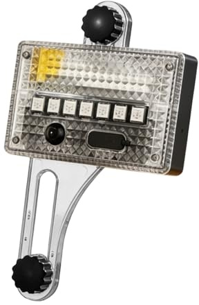 2026 Hochleistungs-Speichensystem für Laufräder mit wiederaufladbarem Akku dynamischen Lichtmodi (Grey, 11.5X7CM)
