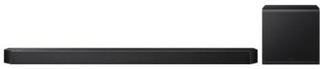 Samsung HW-Q810GH Q-Series 5.1.2 canali Surround bar per TV, subwoofer wireless da 8, senza fili, Dolby Atmos per la migliore esperienza audio, SpaceFit Sound Pro, Q-Symphony, Google Home & Alexa