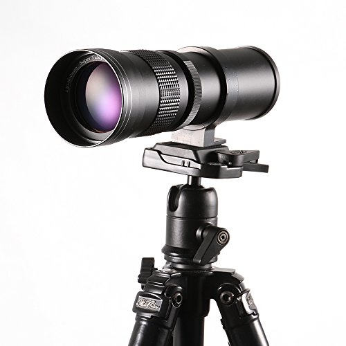 Hersmay 420-800mm f/8.3-16 Super Tele Zoom Objektiv Teleobjektiv Zoomobjektiv Vario-Objektiv für Canon EOS 1300D, 60D, 70D, 1200D, 1100D, 1000D, 760D, 750D, 700D, 650D, 600D, 550D 500D DSLR/SLR Kamera