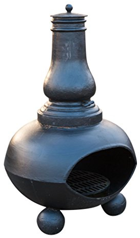 Biscottini Estufa de leña de Hierro Fundido L85 x PR75 x H125 cm | Estufa de Exterior e Interior | Estufa de Hierro Fundido de leña | Chimenea de leña | Chimenea de Exterior