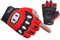 Seibertron Dirtclaw Unisex BMX MX ATV MTB Road Racing Mountainbike Fahrradhandschuhe Radsporthandschuhe Dirt Bike Gel Padded rutschfeste Halbfinger Motorrad Sports Erwachsener Handschuhe Rot L