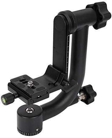 Cantilever Ball Head, 360 Degree Panoramic Gimbal Tripod Head with Quick Release Plate and Bubble Level for DSLR Cameras Telephoto Lens Suit for Long-range Photography Bird Shooting