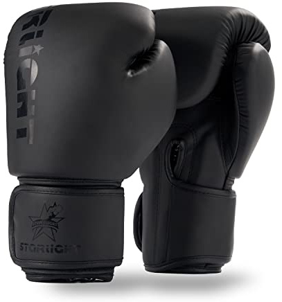 Valchiria Boxing Gloves for Men Women, Sparring Training Punching MMA Kickboxing Boxing Gloves, Heavy Bag Workout Gloves for Boxing, Kickboxing, Muay Thai, MMA (All Black, 10 oz)