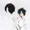 The Promised Neverland Ray Cosplay Perücke, Kunsthaar, kurz, Schwarz