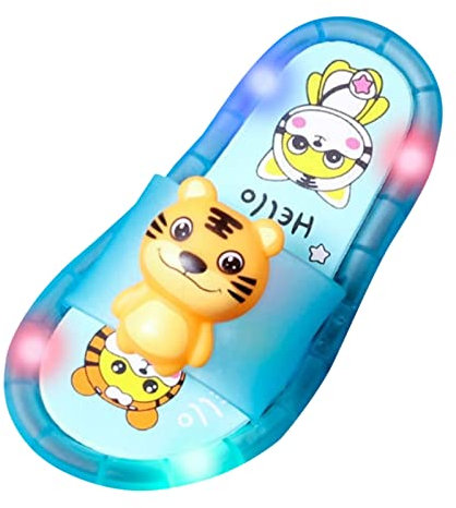 TDEOK Karikaturen Schlappen Leuchtschuhe Rutschfest Badelatschen Dusch Badeschuhe Mädchen Kleinkind Schuhe Weicher Sohle Schuhe Lässige Flache Schuhe Kinder Super Weich Schlappi Schlappen