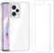 NEW'C Funda para Xiaomi Redmi Note 12 Pro 5G Carcasa Silicona Transparente Alta y 2X Protector de Pantalla para Xiaomi Redmi Note 12 Pro 5G Cristal Templado
