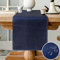 Vorysum Tischläufer Blau Modern Tischläufer Wasserabweisend Leinen，Tischläufer Abwaschbar，Dekoration Tischdecke Outdoor Sommer Garten für Hochzeit Esszimmer Party Urlaub (Navy Blau, 33 x 183 cm)