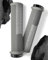 Peaty's Monarch Grips Fahrradgriffe - Knurl Fahrrad Lenkergriffe, Fahrradgriffe Ergonomisch für Komfort, Fahrrad und MTB Griffe, Fahrradlenker Griffe für Mountainbike - Dick 32-34 mm, Grau