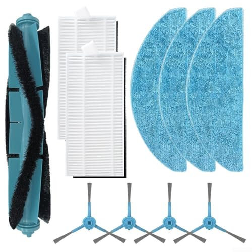 Zilimontt Kit de cepillo lateral de repuesto para Conga 7490 Immortal Home para robot aspirador X-Treme, cepillo principal/cepillo lateral/filtros/paños de fregona