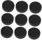 TOYANDONA 1 Satz Pucks Üben Eishockey Hockey-Pucks Ausbildung Schüttgut Hockeypuck Wählen Puck Üben Sportpuck Klassischer Puck Sportgeräte Eisbahn-Puck Natürliches Gummi Schwarz 9 Stück