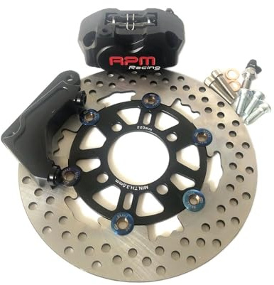 Rotore Dischi freno disco Accessori per moto, pinze freno RPM da 82 mm con adattatore per disco 220 per Dio Aerox BWS RSZ